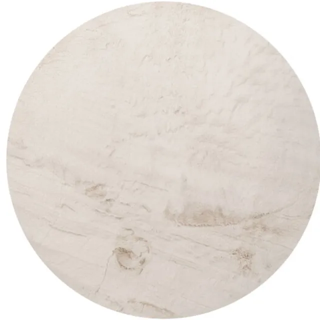 Must Living Lodge vloerkleed rond polyester zand - Ø160 cm Naturel
