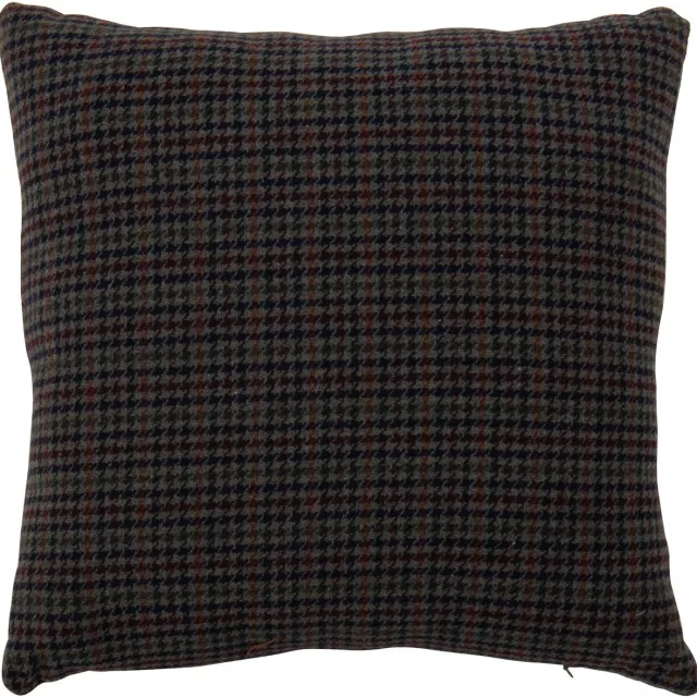 J-Line Kussen met ruitmotief - polyester - multikleur