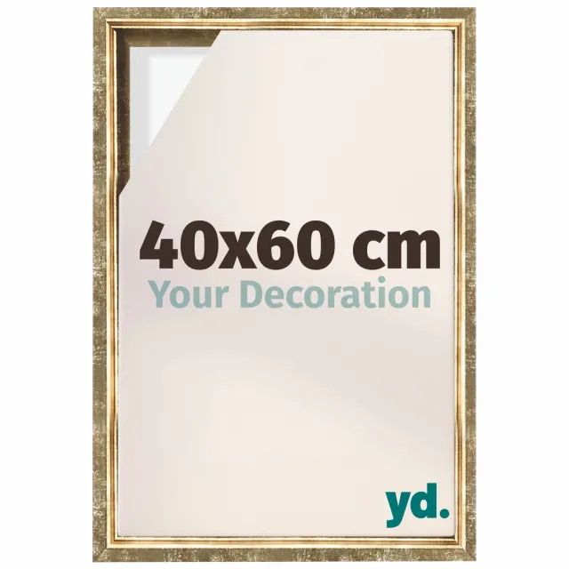 yd. yd, Baklijst 40x60 cm Goud Antiek - Lijst voor Canvasdoek - MDF Lyon