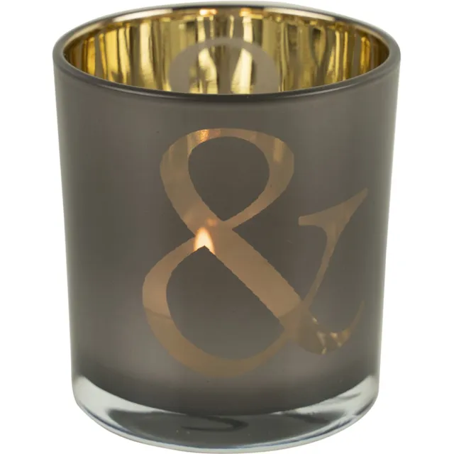 Mars & More Theelichthouder & taupe small 8cm