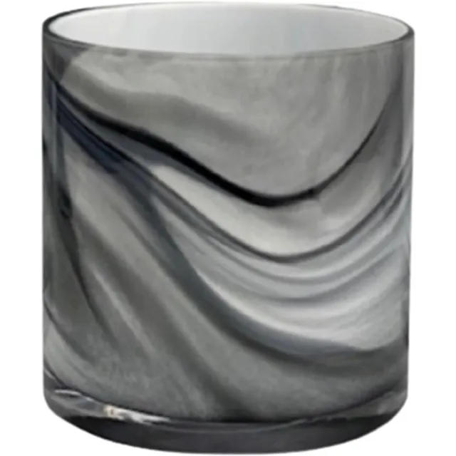 In2Deco Windlicht Marmerlook - Theelichthouder - Waxinelichthouder - Glas