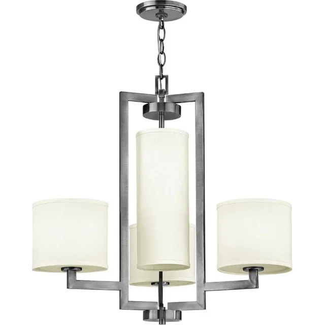 Steady Lighting Landelijke Kroonluchter - Steady Lighting- Landelijk - E27 - L: 62.9cm - Voor Binnen - Woonkamer - Eetkamer - Zilver