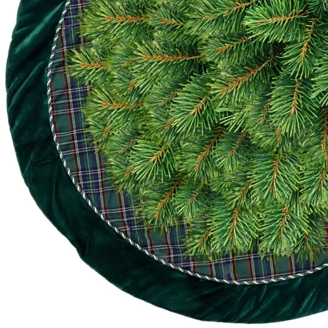 Unique Living Treeskirt Tirza - dark green - 105cm Ø Groen