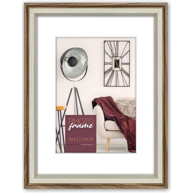 Zep Houten fotolijst Palmi Bruin met Passe-Partout voor foto 10x15/15x20 - DN968B