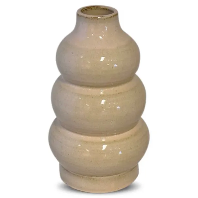 Villa Pottery Vaas - Villa Pottery - Decoratie - Woondecoratie - Vogelvaas - Keramiek - Waterdicht - Sweden 3_1 Cream Beige