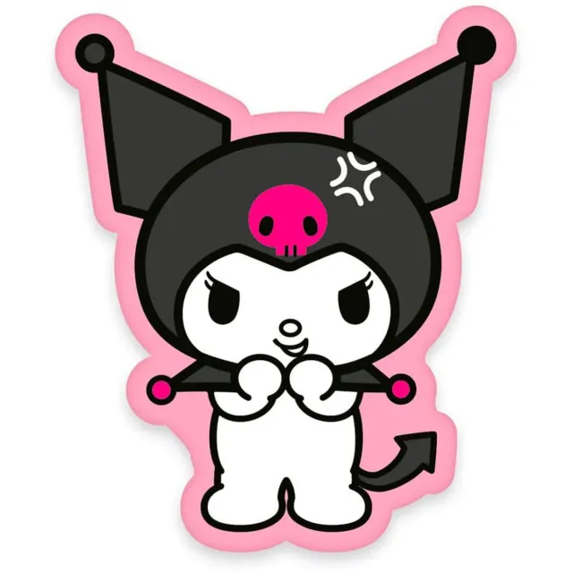 Herding Animation: Hello Kitty - Kuromi Pillow (Pink) 100% Polyester Multicolor