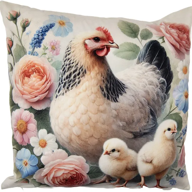 Clayre & Eef Kussenhoes 45x45 cm Beige Polyester