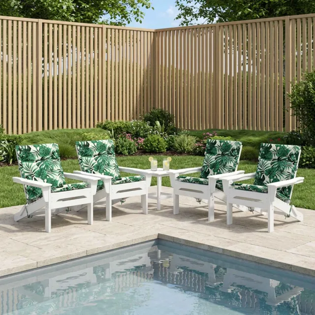 vidaXL Kussen voor lage rugstoelen GEMERT 6 st 100% Polyester groen