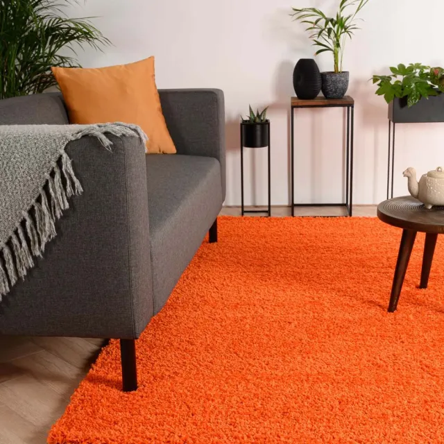 Tapeso Hoogpolig vloerkleed - Shaggy Trend oranje 200x300