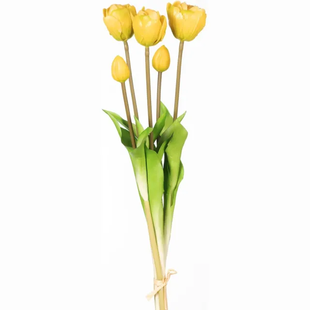 KNUS Lifestyle Kunsttulpen geel bundel van 5