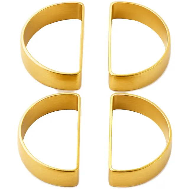 3 BMT Gouden Servetringen – Set van 4 – Halve Cirkel – Luxe Tafeldecoratie - 3BMT®