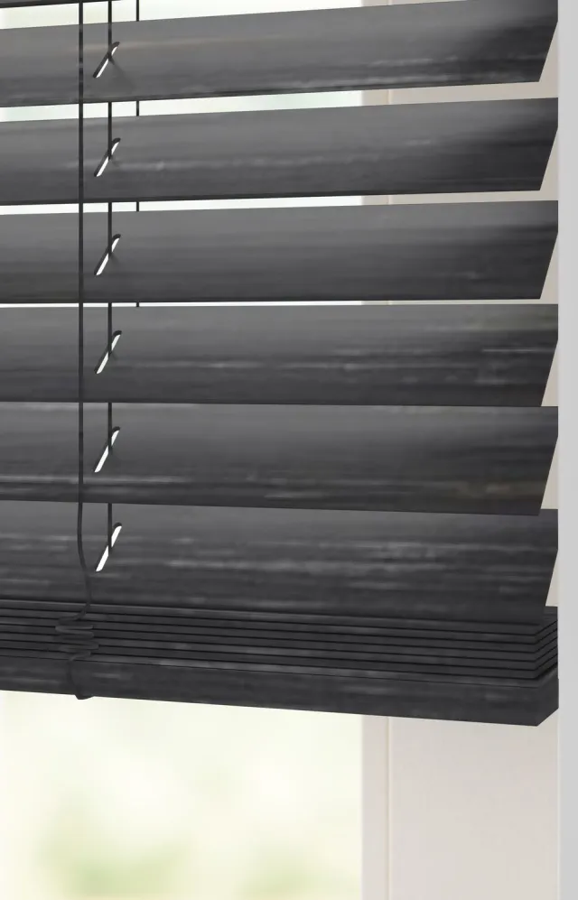 HEMA Jaloezie Hout Bamboe 50mm Zwart (zwart)
