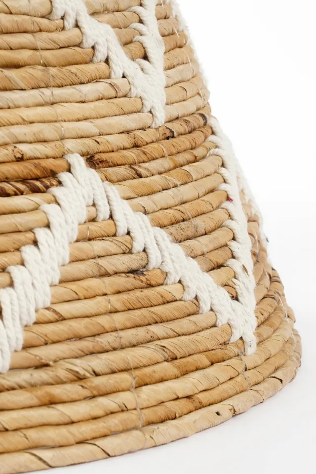 Mica Decorations kerstboomrok (25x60 cm) Naturel/ wit