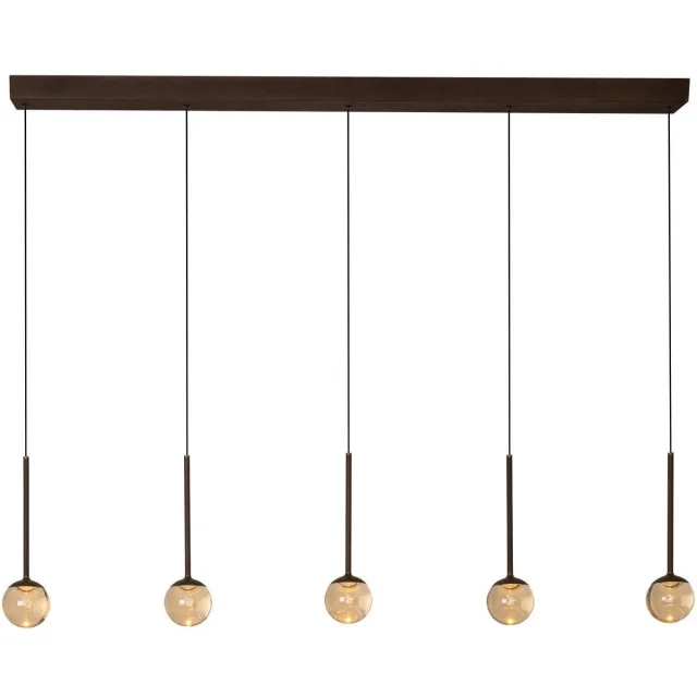 Lucide dimbare LED hanglamp 141.9x10 cm - koffie