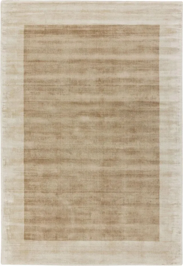Eazy Living Easy Living - Blade-Border-Rug-Putty-Champagne Vloerkleed - 160x230 - Rechthoek - Laagpolig Tapijt - Klassiek - Beige, Taupe