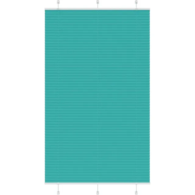 vidaXL Plissé - rolgordijn - 120x200cm - stofbreedte - 119,4cm - petrol - groen petroleumgroen