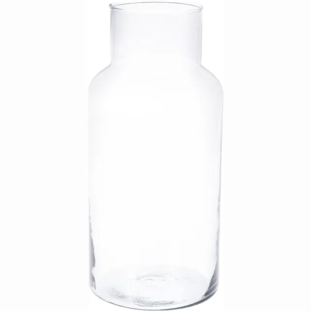 Bellatio Flowers & Plants Bellatio Design flowers & plants bloemenaas - smalle hals - glas - 16 x 30 cm - 7L - transparant - voor bloemen en boeketten