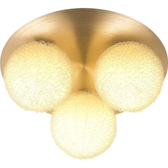 Globo Design plafondspot globe light glazen lamp aluminium mesh woonkamer eetkamerverlichting Globo 5962-3 zilver