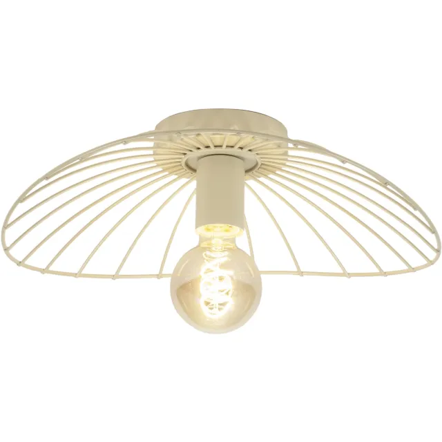 Lumidora Plafondlamp 75011 - Plafonniere - FABRIANO - E27 - Beige - Zand - Metaal - ⌀ 39 cm