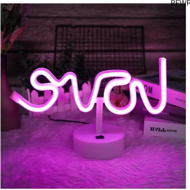 RFWR Neonbord Love - LED Neonlicht voor Slaapkamer, Woonkamer en Feestdecoratie - USB/Batterij Voeding