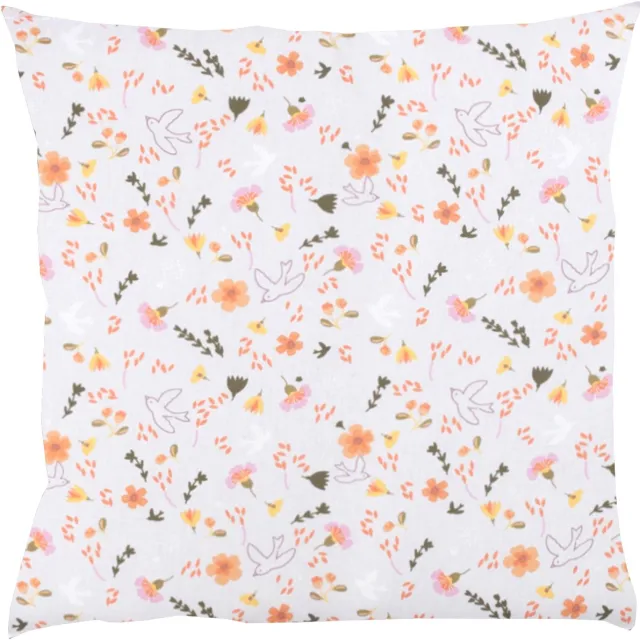 BINK Bedding Sierkussen Saar 50 x 50 cm - inclusief vulling wit, oranje, roze, lila, groen, geel