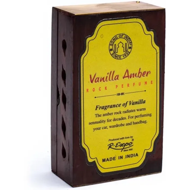 Yogi & Yogini wierookhars – vanille amber – in houten doosje Meerkleurig