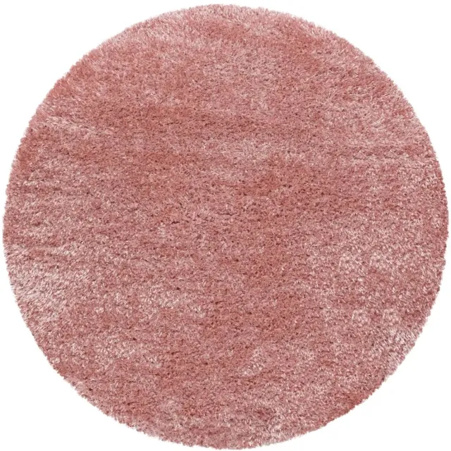 Dutch XXL Rond Shaggy Vloerkleed | Tapijt | Brilliant | Rosé | 120x120 cm