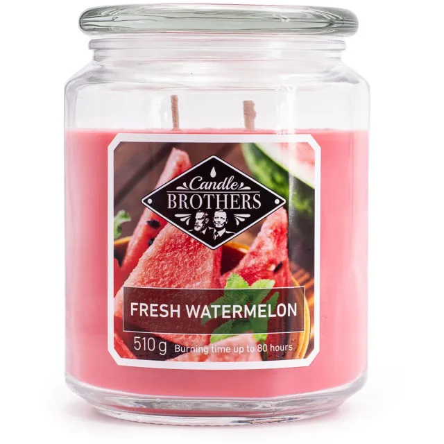 Candle brother Candle-Brothers Geurkaars - verse watermeloen rood