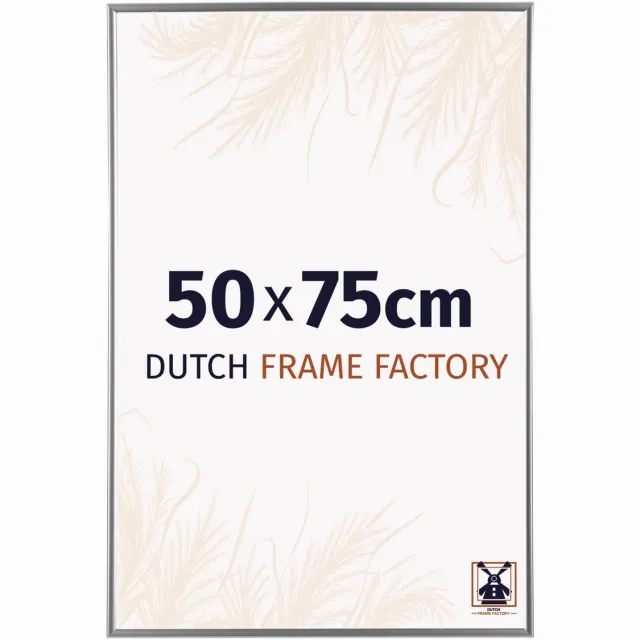 Dutch Frame Factory Fotolijst 50x75 cm - Kunststof - Zilver Hoogglans - Easy