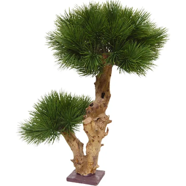 Maxifleur Pinus Bonsai kunstboom op voet 55cm - UV bestendig Groen