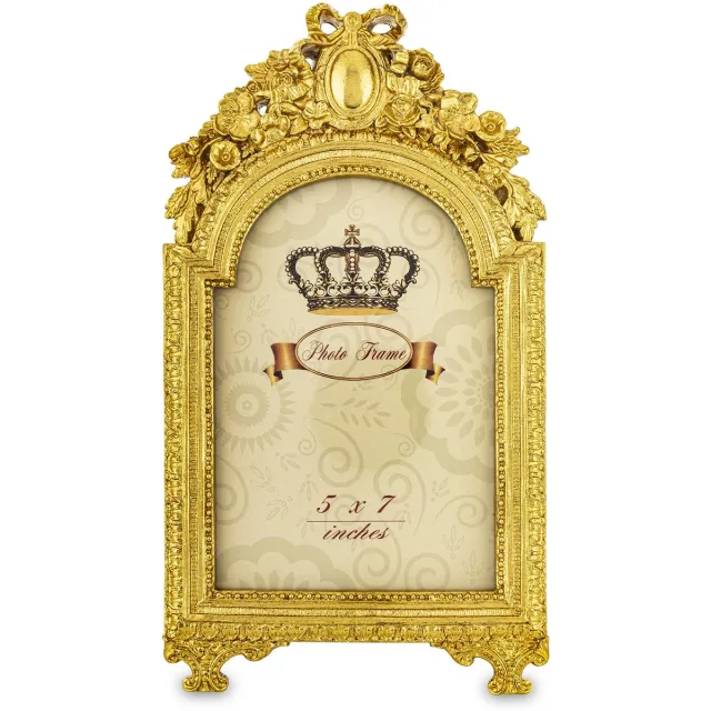 Vintage Fotolijst 13x18 cm Staand - Gouden Decoratie