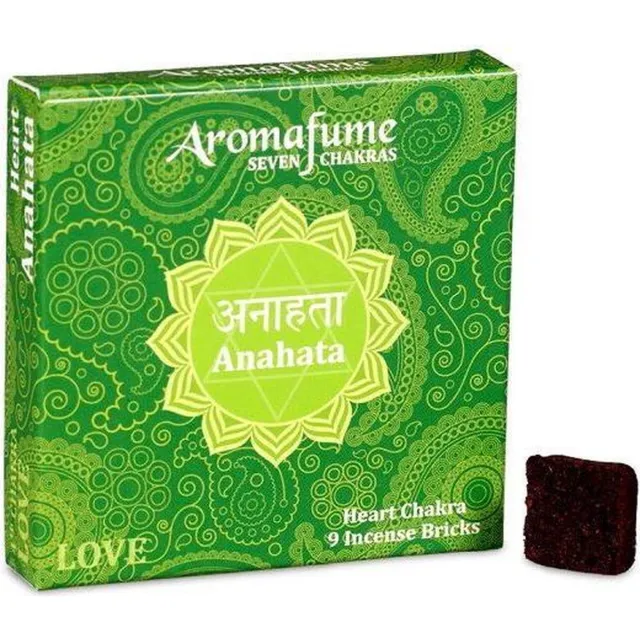 Yogi & Yogini naturals Aromafume Chakra Wierookblokjes: Anahata - Hart Chakra