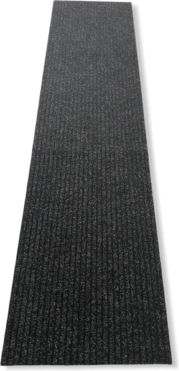 JYG Keukenloper tapijtloper STRIPE - 100x850 cm - anti-slip - antraciet - JYG