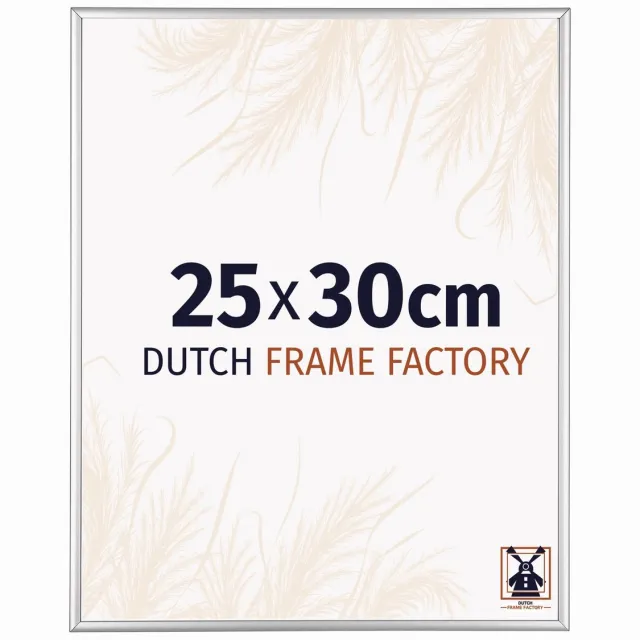 Dutch Frame Factory Fotolijst 25x30 cm - Aluminium - Zilver Hoogglans - Kampen