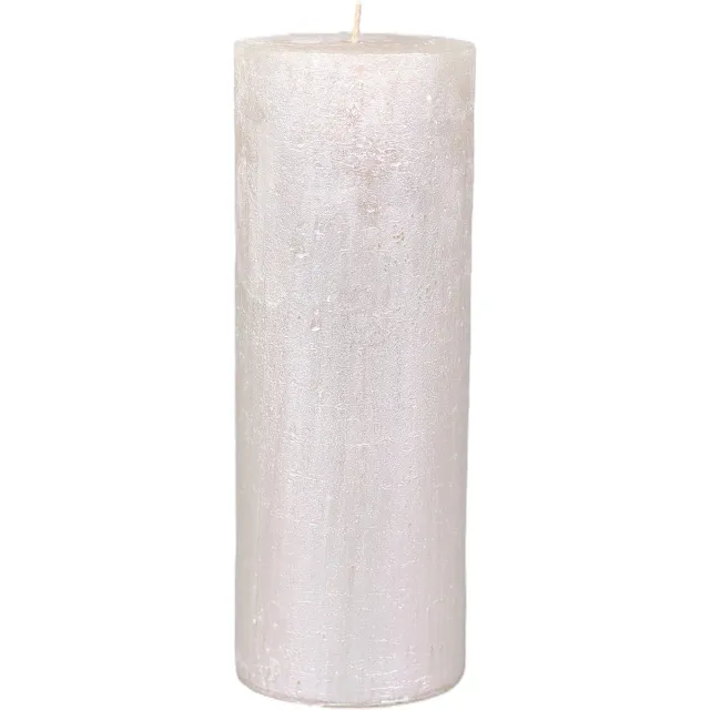 LUZ Rasteli Luz Your Senses Stomp Kaars Pearl D 10 cm H 27 cm Parelmoer