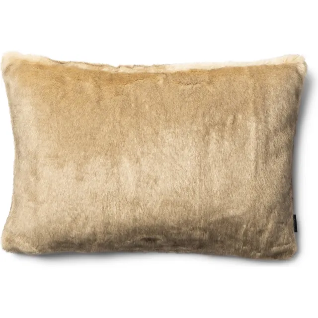 Riviera Maison Kussenhoes, Sierkussen zacht imitatiebont - RM Veran, Kussensloop 65x45 - Bruin