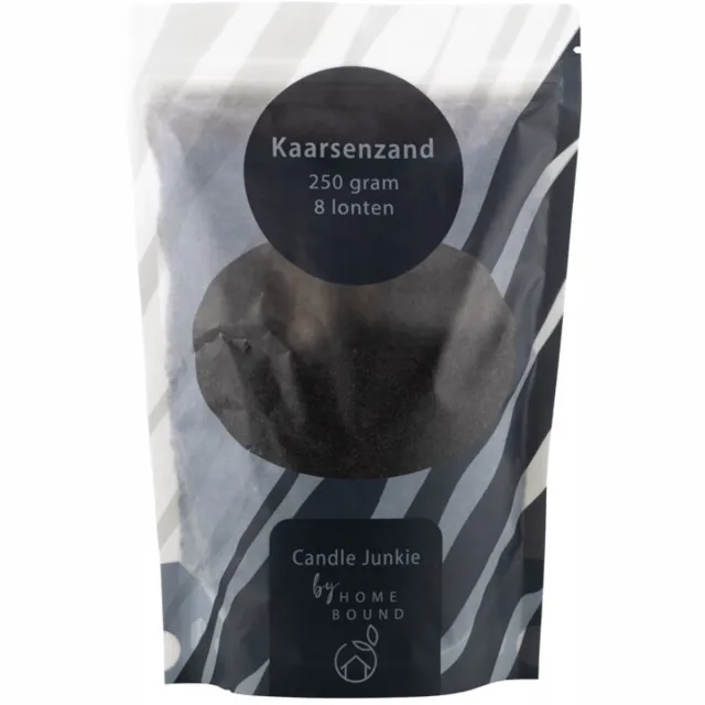 homebound by ky Kaarsenkorrels zak met 8 lonten zwart