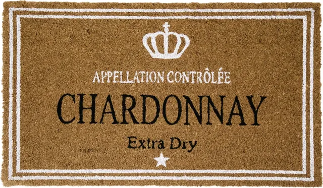Mars & More Deurmat wijn chardonnay - kokosmat - 75 x 50 cm Multi