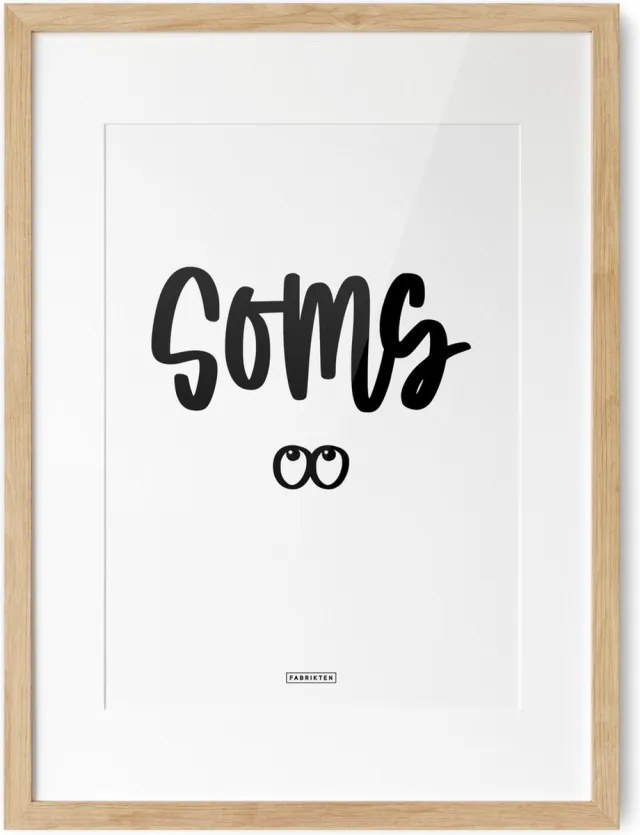 Fabrikten Tekstposter Soms - A3 Soms A3