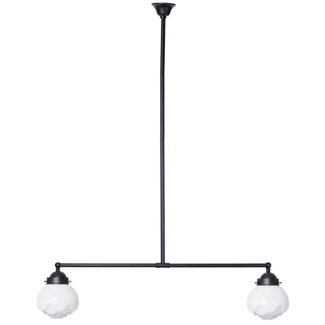 Coloured by Art Moonlight T-lamp 2 lichts Paeonia - Art Deco Trade Zwart