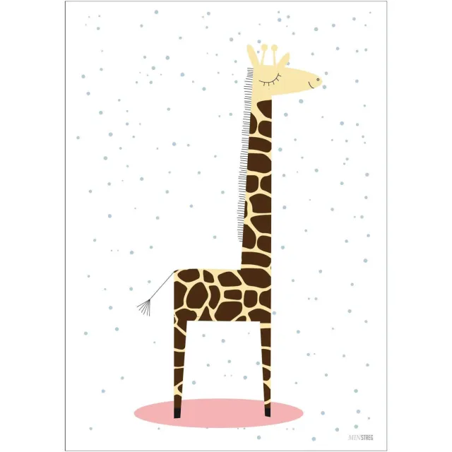 Poster & Frame Poster - Min Streg - Pige Giraf (30 x 40 cm cm)