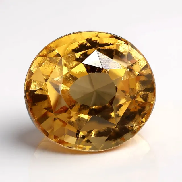 Cavill 10x9mm Ovaal Geslepen Grossulaar 4,25 ct - Goudgele Edelsteen uit Madagaskar - Sprankelend Edelsteen Sieraad Other