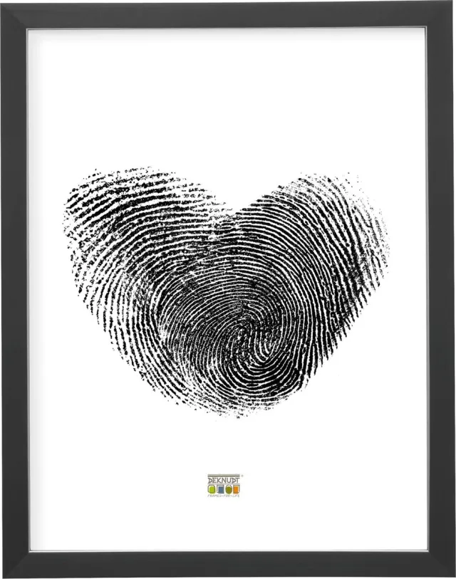 Deknudt Frames Fotolijst - Zwart met zilverbies -S41VK2 - 30x45 cm