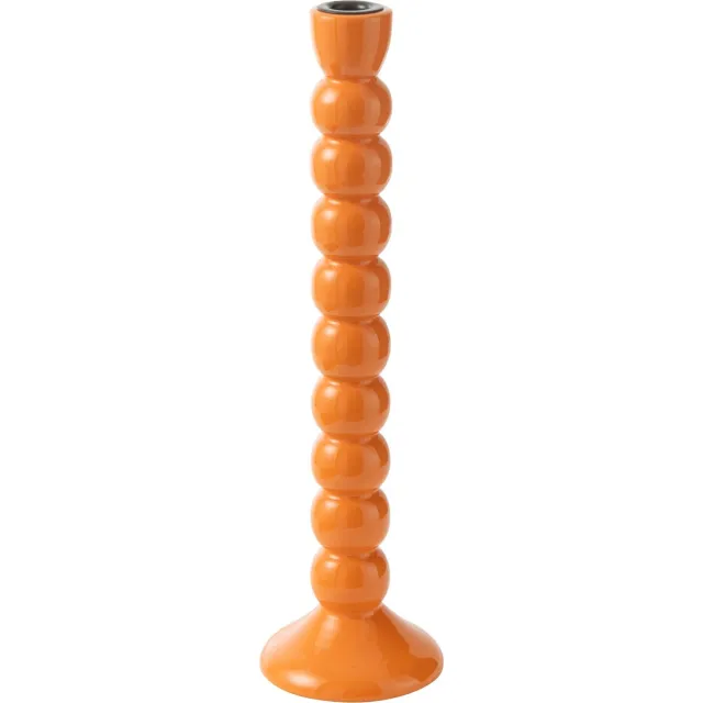 J-Line kandelaar - mangohout - oranje