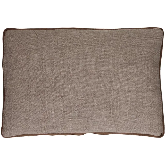 Pomax Alpha Classics kussen gevuld linnen / katoen 60x40cm naturel Bruin