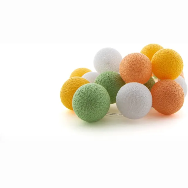 Cotton Ball Lights LED lichtslinger voor buiten - STARTERSET - verlengbaar - 20 lampjes - Flor