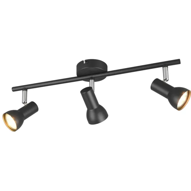 Reality CANTAR - Spot - Zwart mat - excl. 3x GU10 4,9 W