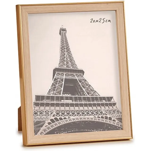 Arte r Arte Fotolijstje - goud - 23 x 28 cm - geschikt voor een foto van 20 x 25 cm - Hangend en/of staand gebruik - Houten fotolijstjes