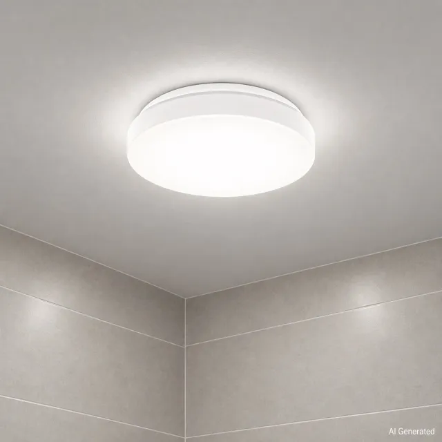 Briloner B.K.Licht - LED Badkamerverlichting - witte plafonniére - badkamerlamp met 1 lichtpunt - IP44 - Ø22cm - 4.000K - 900Lm - 10W