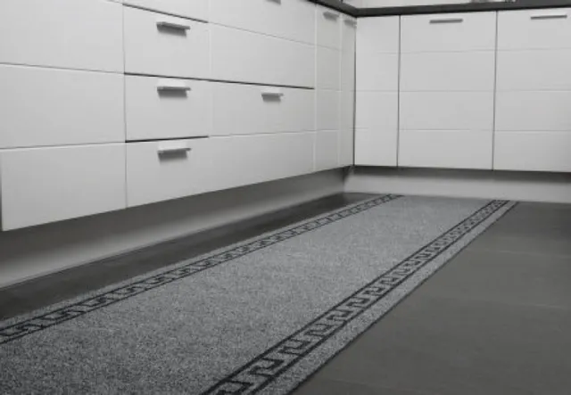 JYG Tapijtloper Greece Grijs 50 x 250 cm - Keukenloper - Anti Slip - snijdbaar